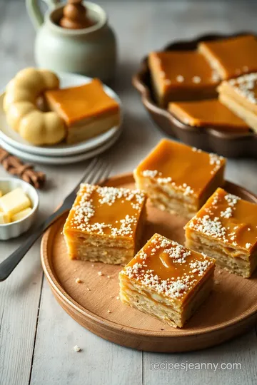 Ginger Butterbeer Caramel Slice Delight presentation