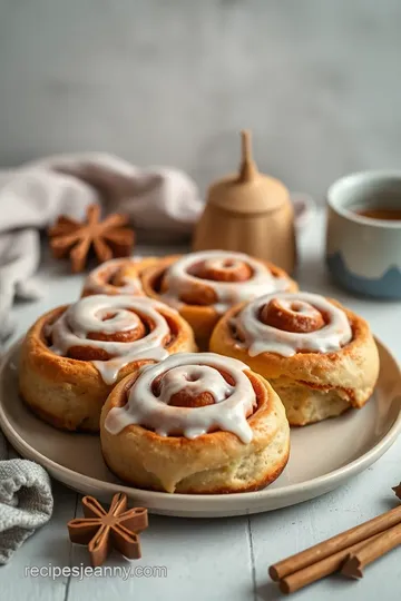 Delightful Gingerbread Cinnamon Rolls presentation