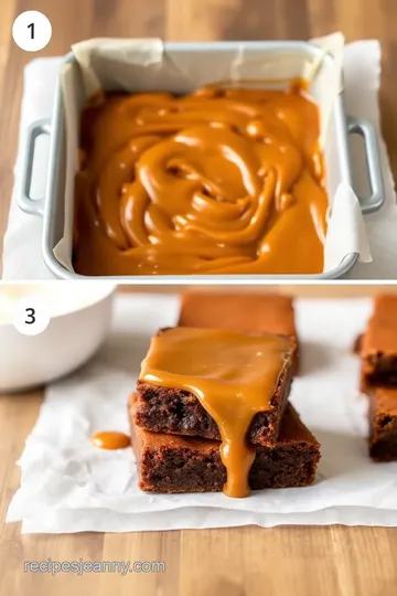 Gooey Salted Caramel Brownies steps