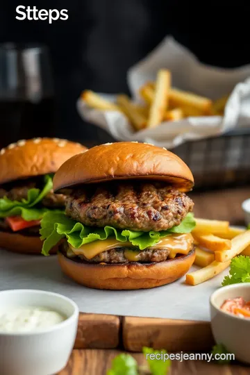 Grilled Beef Burgers with Juicy Flavor steps