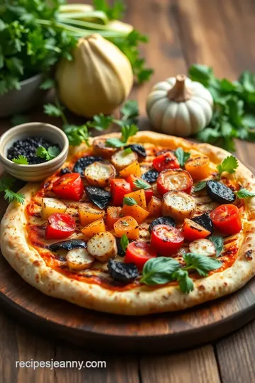 Grilled Veggie Pizza with Melted Cheese ingredients