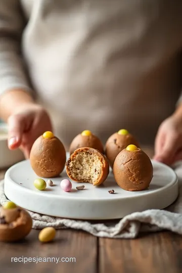 Healthy Cookie Dough Easter Eggs presentation