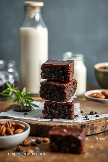 Cosmic Brownies with Chocolate Ganache ingredients