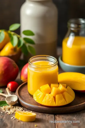 Homemade Mango Frooti ingredients