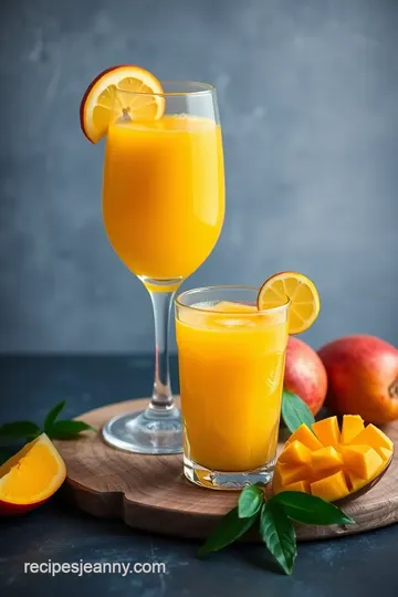 Homemade Mango Frooti presentation