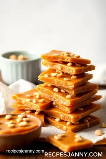 Classic Cooked Peanut Brittle Recipe presentation