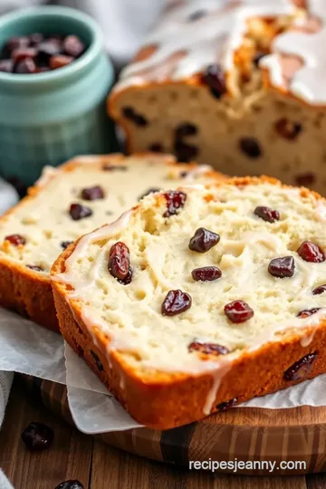 Iced Raisin Bread Recipe presentation