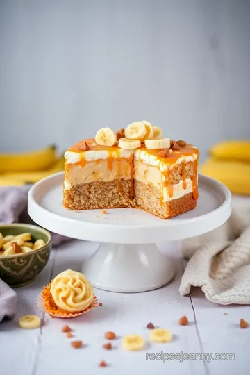 No-Bake Banana Toffee Icebox Cake presentation