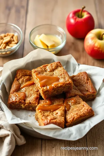 Irresistible Caramel Apple Blondies steps