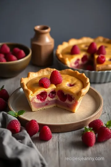 Jammy SunButter Raspberry Pie Delight presentation