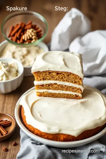 Layered Spice Cake with Creamy Frosting Delight steps