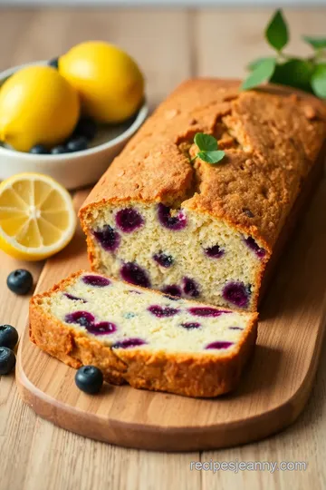 Lemon Blueberry Loaf presentation