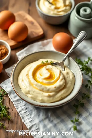 Homemade Mayonnaise Recipe presentation