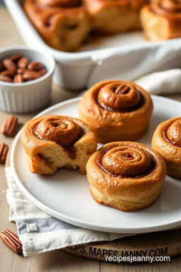 Maple Pecan Cinnamon Rolls Delight presentation