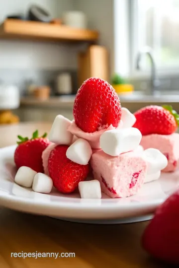 Marshmallow Strawberry Bliss Bites steps