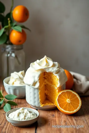 Microwave Orange Buttercream Cake ingredients