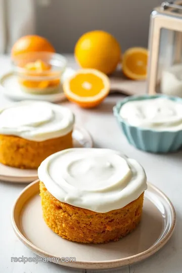 Microwave Orange Buttercream Cake steps