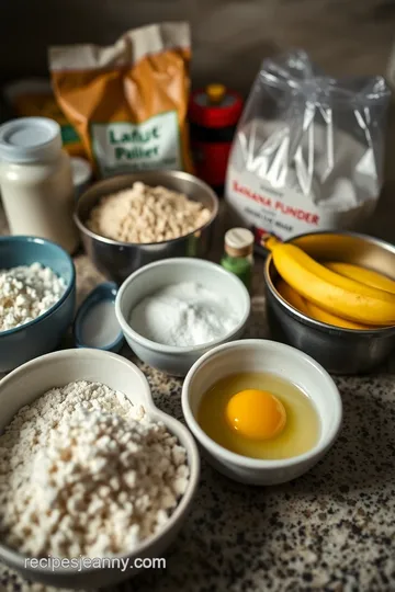 Mini Banana Pancakes with Honey Maple Syrup ingredients