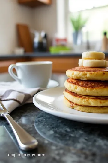 Mini Banana Pancakes with Honey Maple Syrup steps