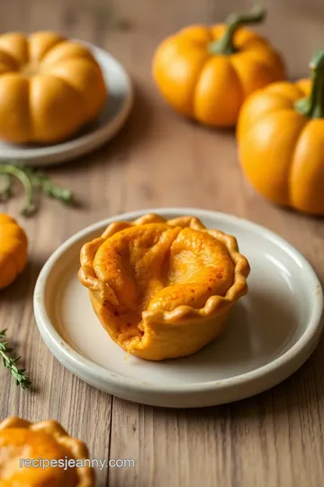 Mini Pumpkin Hand Pies presentation