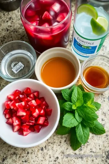 Mix Pomegranate Mocktail for Joyful Sips ingredients