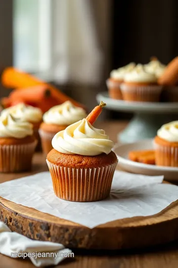 Bake Carrot Cake Cupcakes presentation