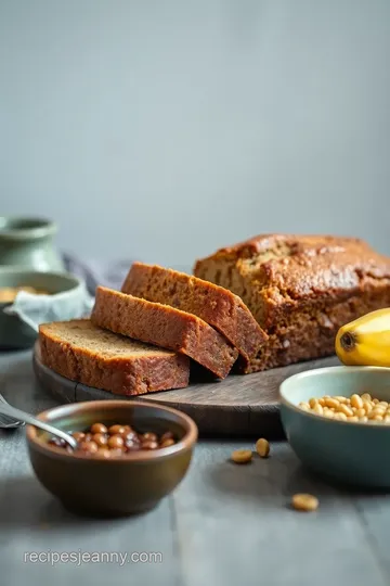 Moist Gluten-Free Banana Bread Delight presentation