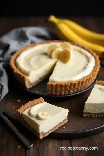 No-Bake Banana Pie presentation