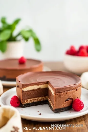 No Bake French Silk Cheesecake steps