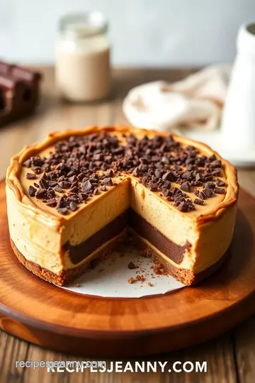 No Bake Chocolate Peanut Butter Pie presentation