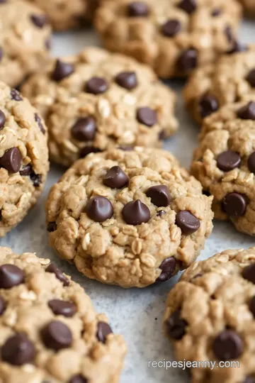 No Butter Chocolate Chip Oatmeal Cookies presentation