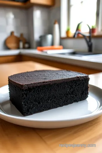 Obsidian Delight: Ultra Black Sponge Cake steps