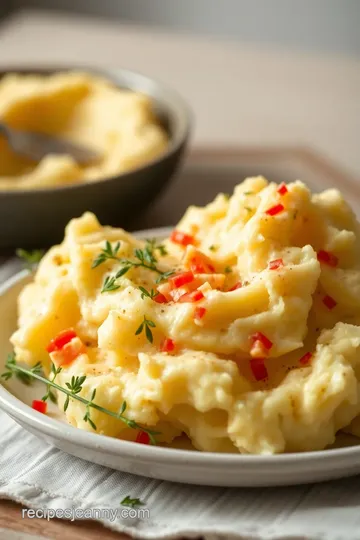 Pimento Butter Mashed Potatoes Delight presentation