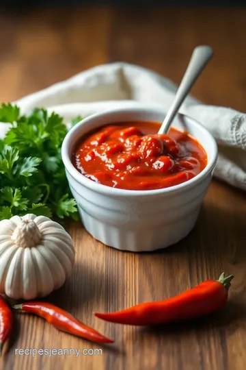 Make Spicy Red Chili Sauce at Home ingredients