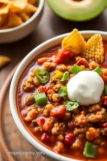 Taco Soup Fritos Recipe presentation