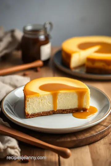 Bake Creamy Salted Caramel Cheesecake Delight presentation