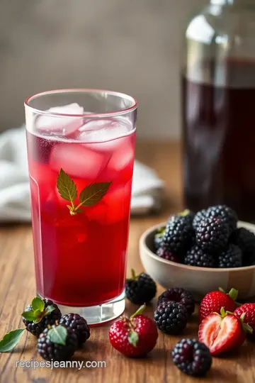 Shaken Blackberry Ginger Vodka Sour ingredients