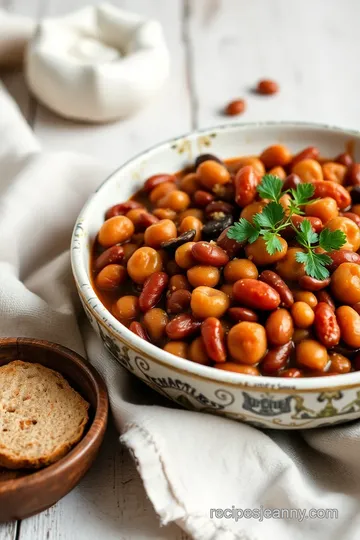 Slow Cooked Mixed Legumes and Grains Delight presentation