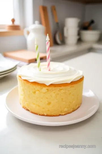 Small birthday cake: Easy 6-Inch Vanilla Cake for Special Celebrations! steps