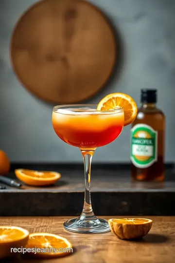 Smoky Spiced Orange Cocktail Delight presentation