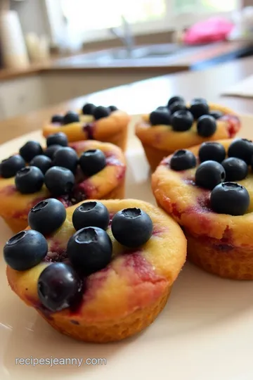 Sweet Blueberry Muffin Tops steps