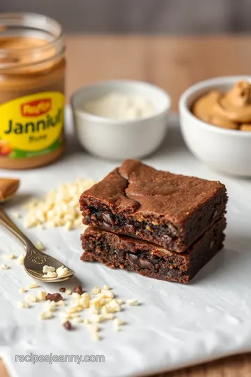 Tahini Peanut Butter Swirl Brownies ingredients