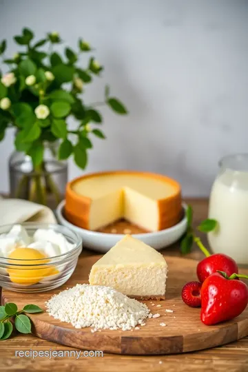 The Ultimate Creamy Classic Cheesecake ingredients