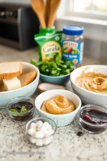 Bread Grain Peanut Butter and Jelly Sandwich ingredients