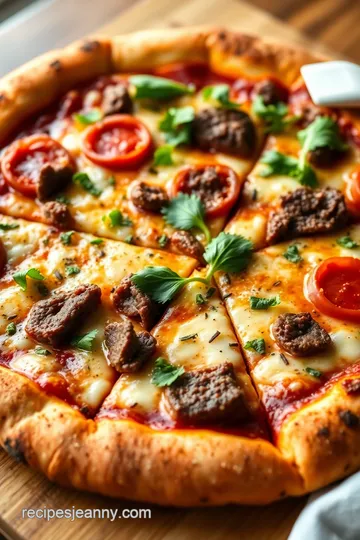 Ultimate Beef Pizza Recipe presentation