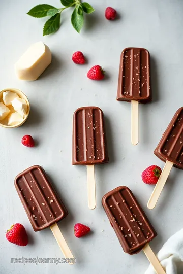 Vegan Chocolate Fudge Pops steps