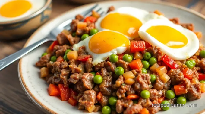 Canned Corned Beef Hash with Eggs